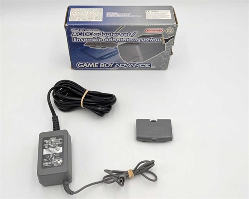 GameBoy Advance ACDC Adapter Set - Komplet i Æske - GameBoy Advance Tilbehør (B Grade) (Genbrug)